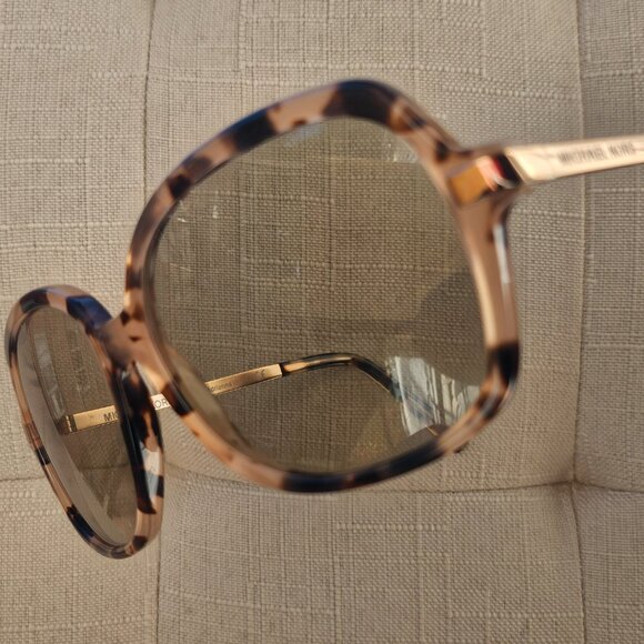 Michael Kors Ladies MK 2024 316213 Adrianna II Pink Tort Sunglasses Brown Lens main image 15